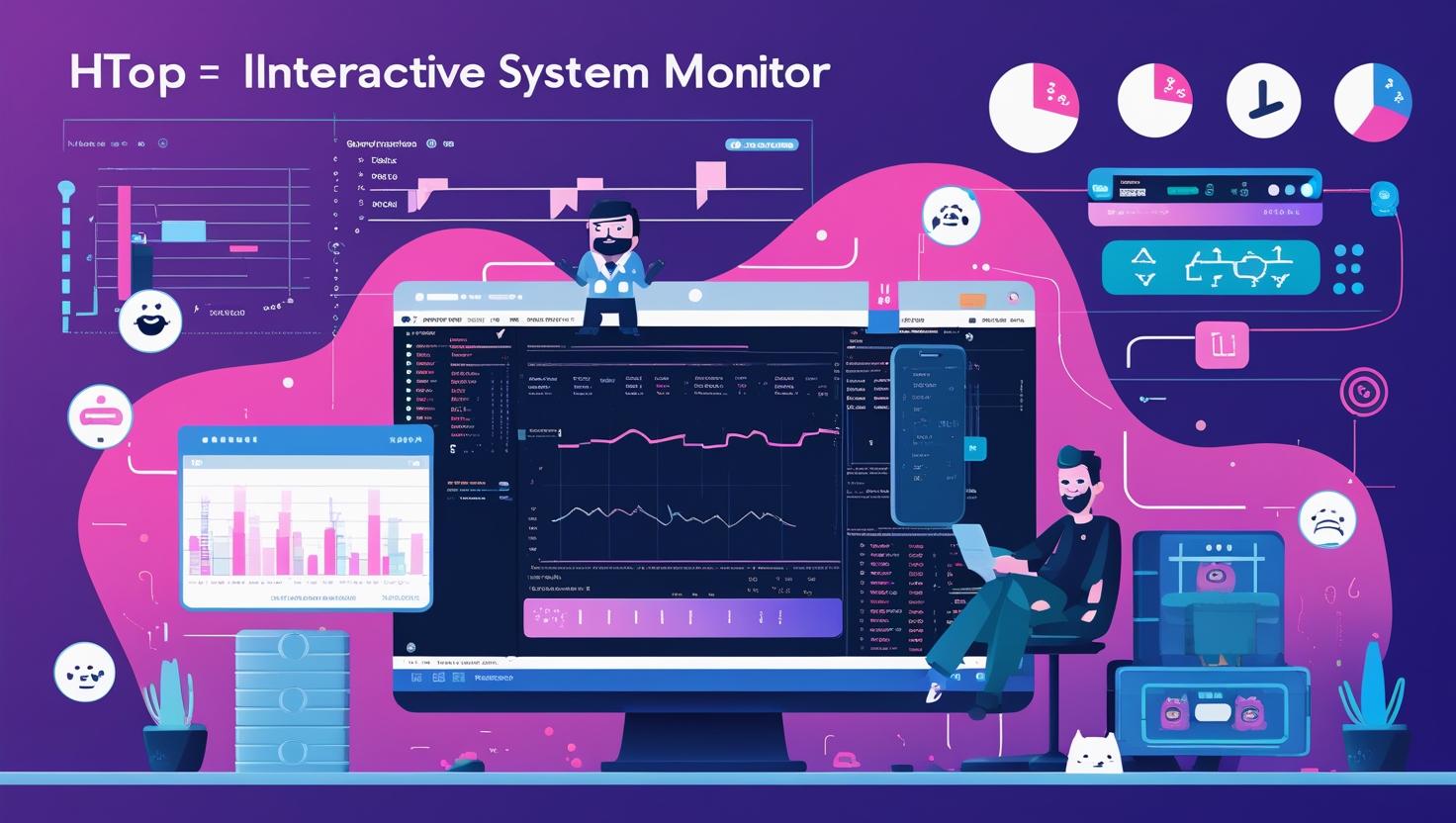 Полное руководство по htop: интерактивный системный монитор